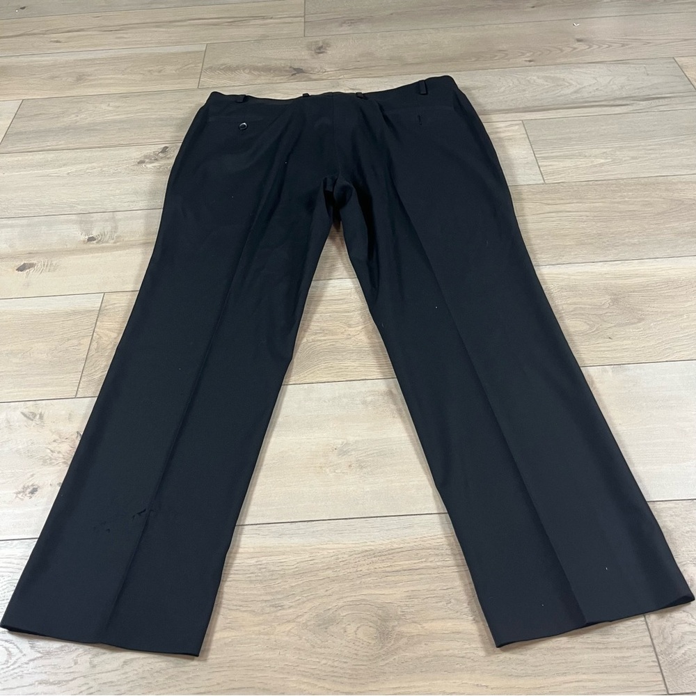 Van Heusen Men's Cool Flex Slim Fit Black Dress Pants - Picture 5 of 14